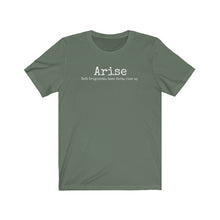 Load image into Gallery viewer, Arise Academy Unisex Jersey Short Sleeve Tee with Arise Definition