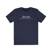 Load image into Gallery viewer, Arise Academy Unisex Jersey Short Sleeve Tee with Arise Definition