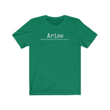 Load image into Gallery viewer, Arise Academy Unisex Jersey Short Sleeve Tee with Arise Definition
