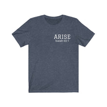 Load image into Gallery viewer, Arise Unisex Jersey Short Sleeve Tee with Arise scripture