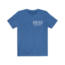 Load image into Gallery viewer, Arise Unisex Jersey Short Sleeve Tee with Arise scripture
