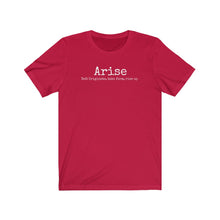 Load image into Gallery viewer, Arise Academy Unisex Jersey Short Sleeve Tee with Arise Definition