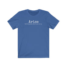Load image into Gallery viewer, Arise Academy Unisex Jersey Short Sleeve Tee with Arise Definition